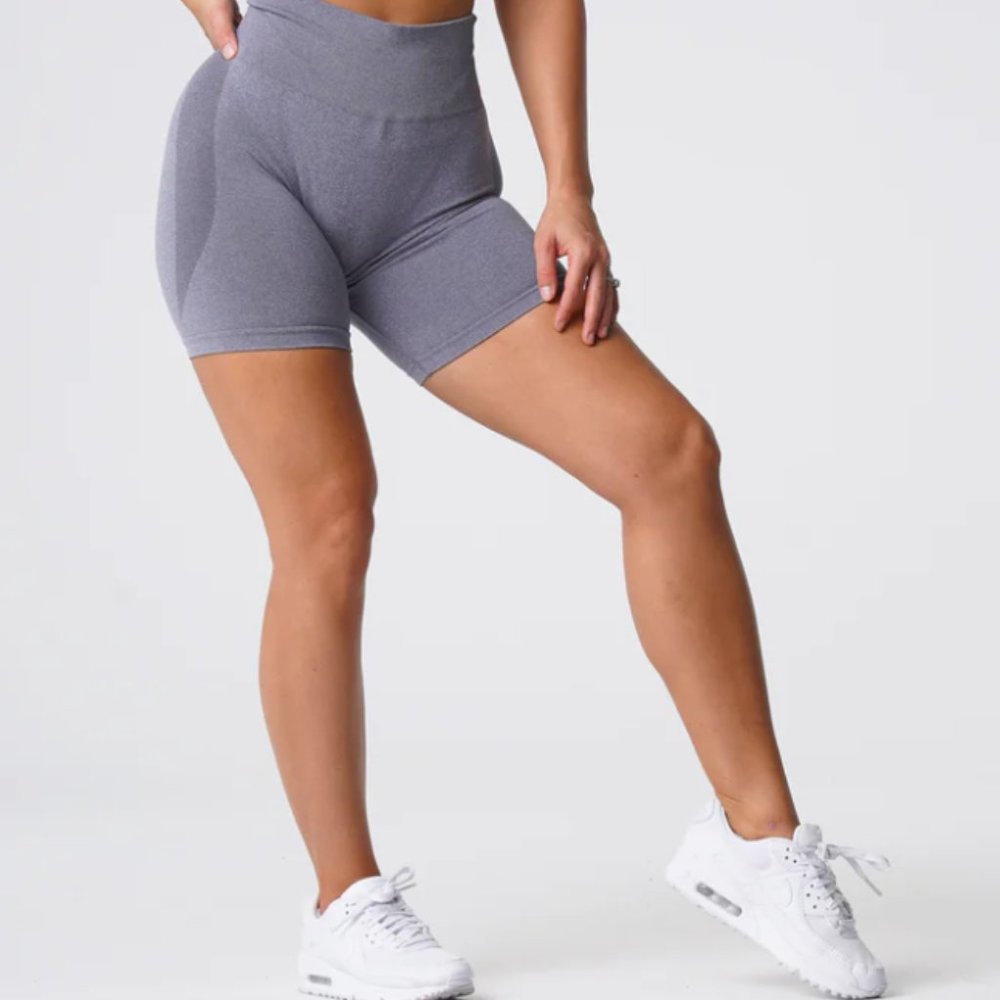 NVGTN Grey Contour Seamless Shorts NWT